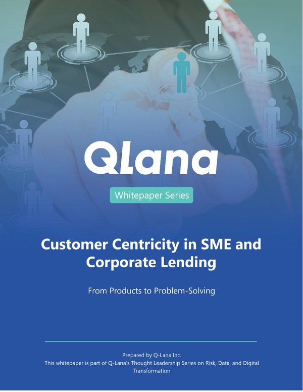 Cover of the Q-Lana white paper on Customer Centricity in SME and Corporate Lending