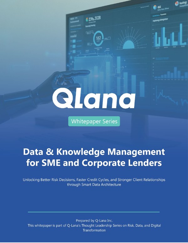 Cover of the Q-Lana white paper on Data and Knowledge Management for SME and Corporate Lenders