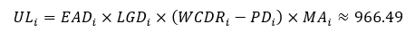 Calculating Unexpected Loss